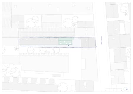 Elevation of a Family House in Bagnolet